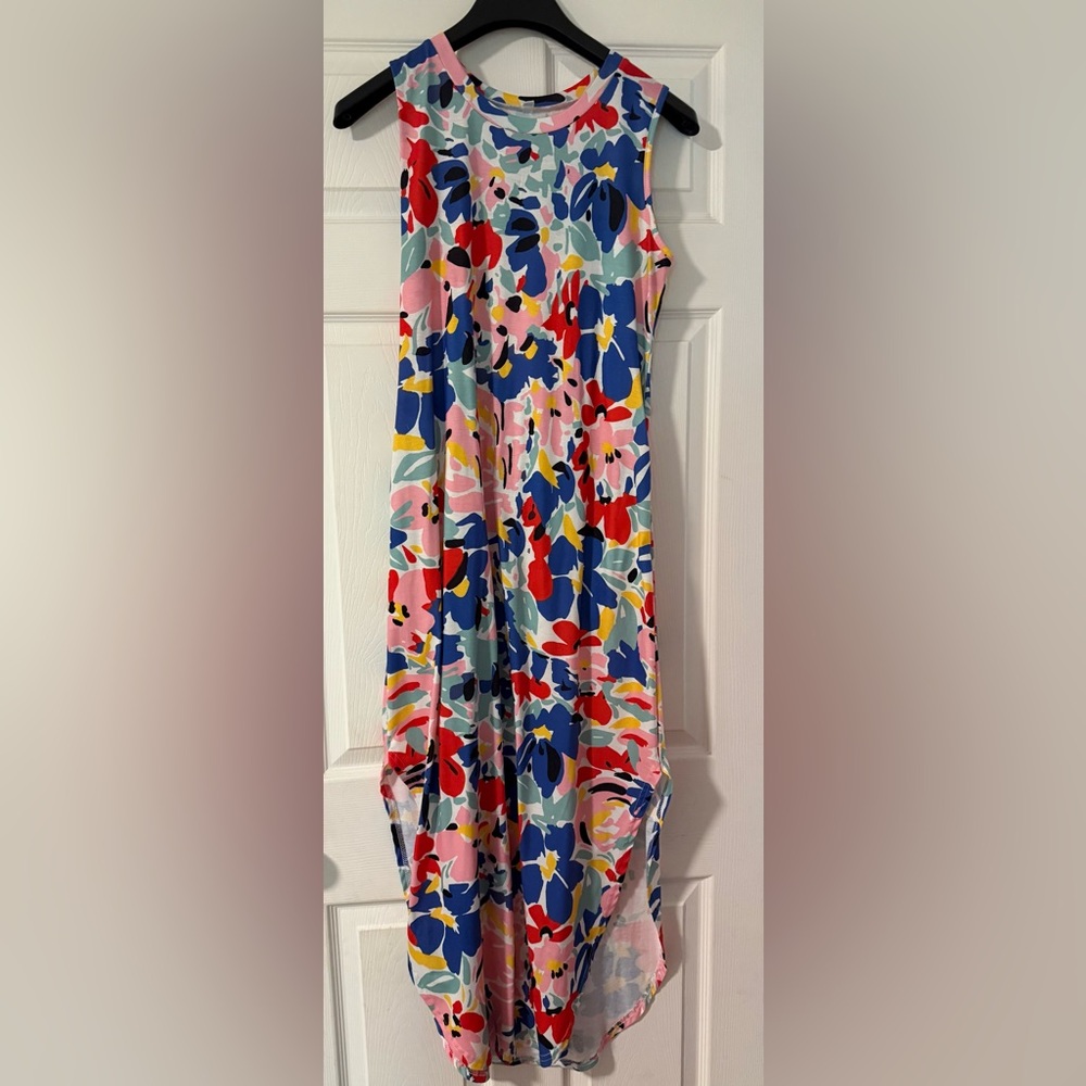 Floral Multicolor Women's Dress